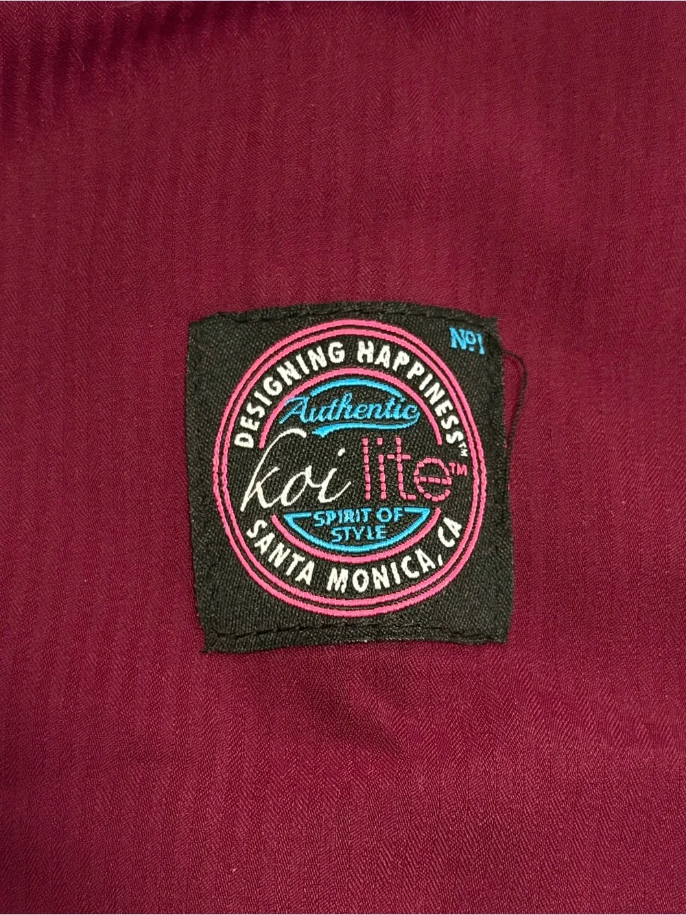 Koi Lite 720 Spirit Pant Slim Fit Scrub Pants Wine Red Women's Petite Size 5X